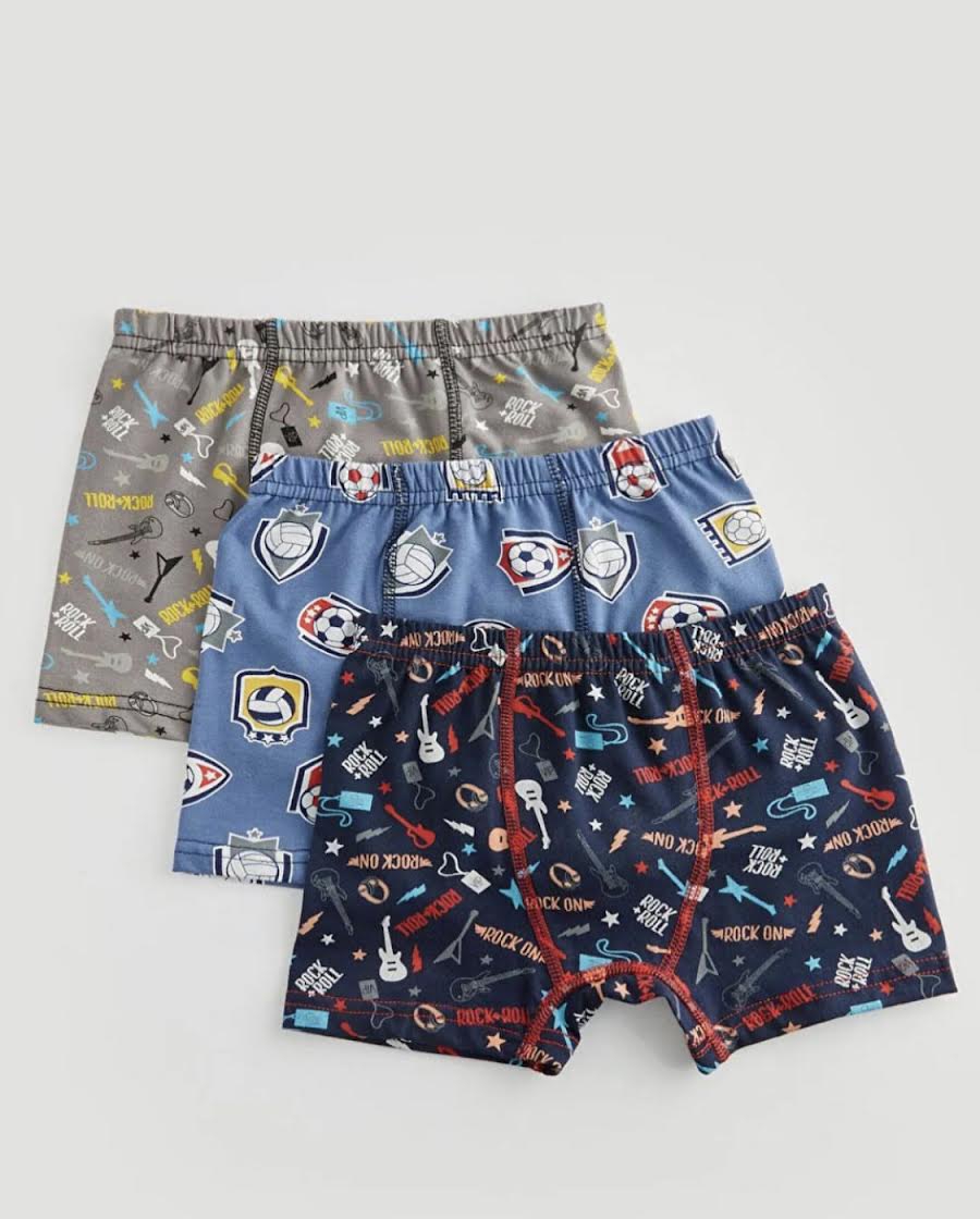 Poli 3 Adet Erkek Çocuk Boxer Şort