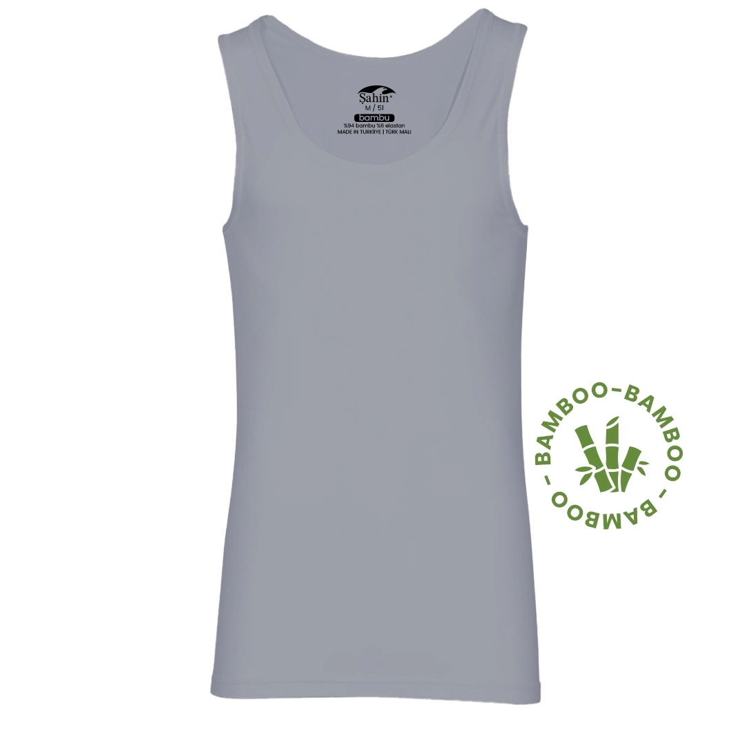 Şahin 6 Adet Bambu Askılı Erkek Atlet 10026