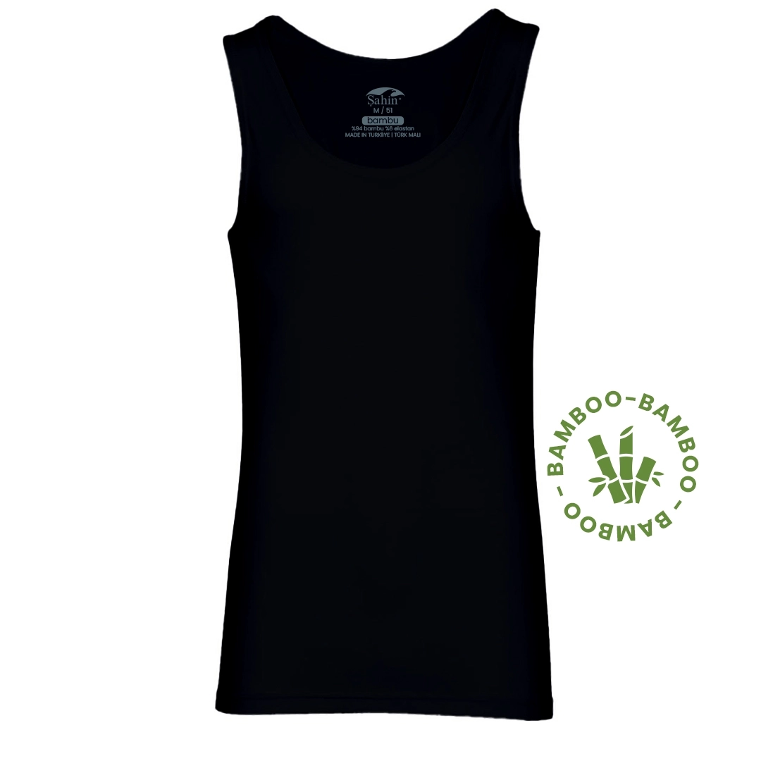 Şahin 6 Adet Bambu Askılı Erkek Atlet 10026