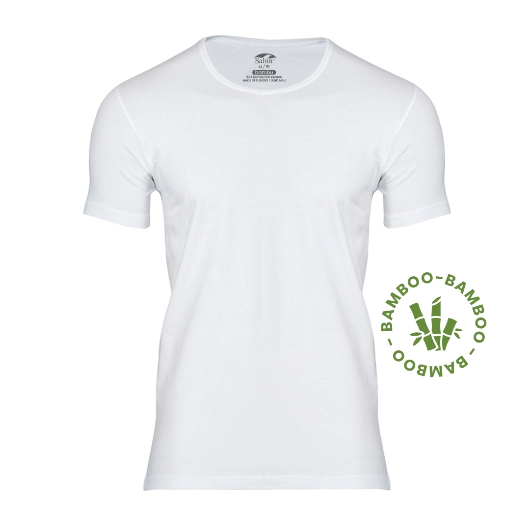 Şahin 6 Adet Bambu Bisiklet Yaka Erkek Kısa Kol 10027