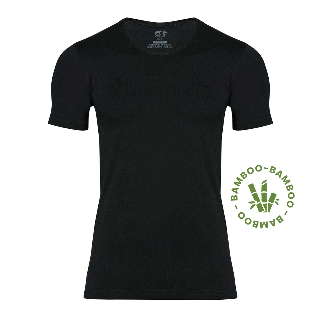 Şahin 6 Adet Bambu Bisiklet Yaka Erkek Kısa Kol 10027