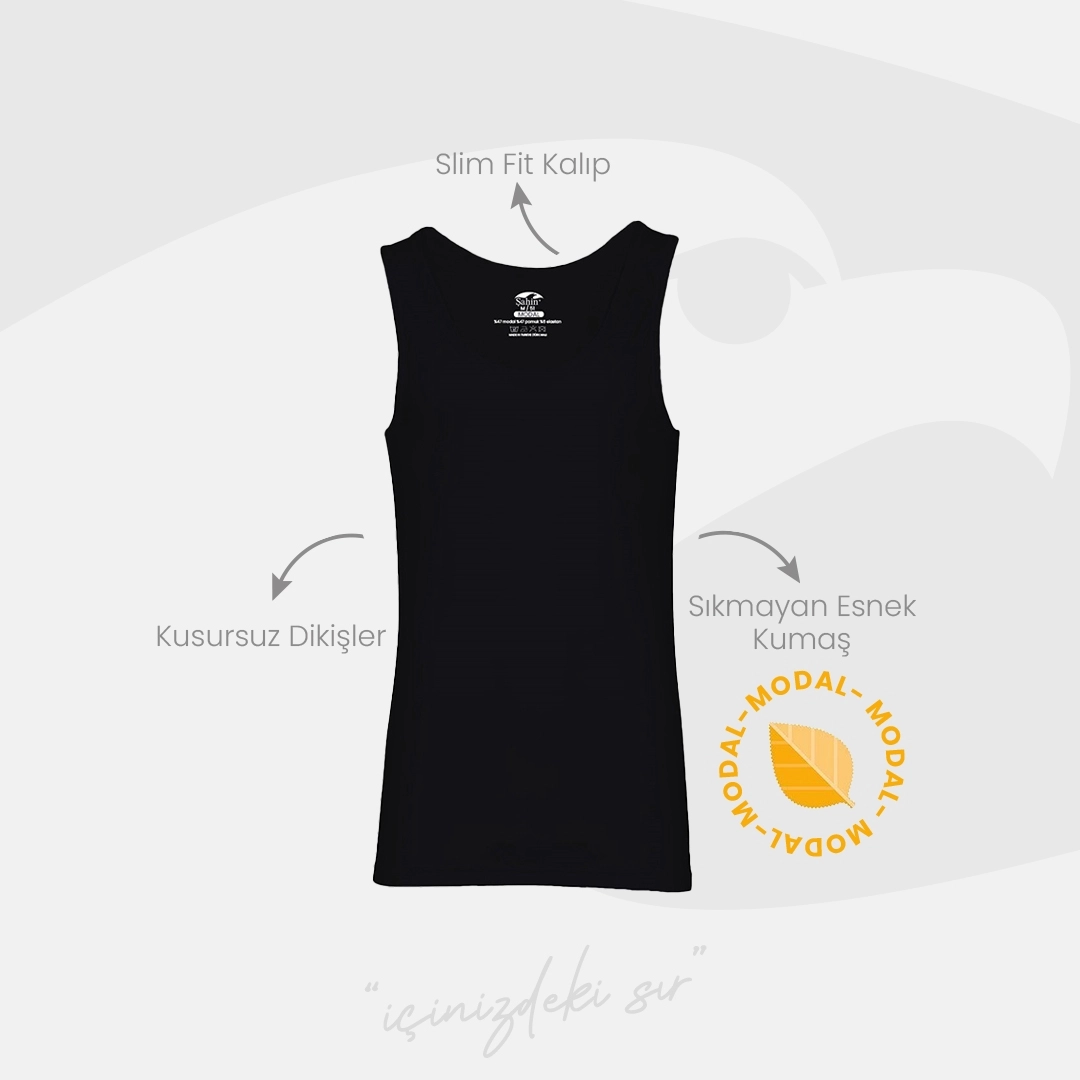 Şahin 6 Adet Modal Erkek Atlet 10032