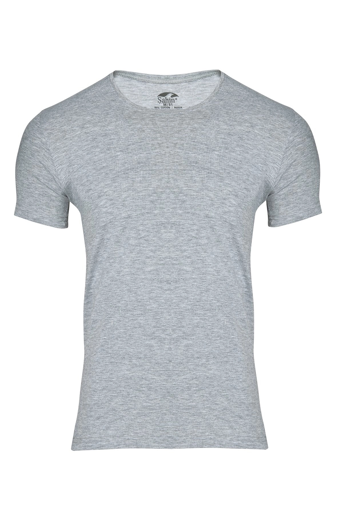 Şahin 6 Adet Erkek Pamuklu Likralı Kısa Kol Erkek Tshirt 10051