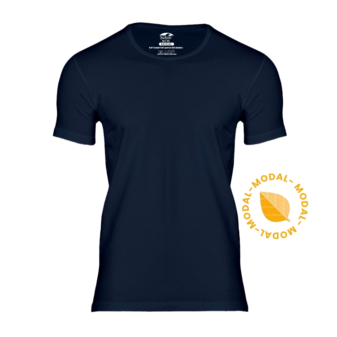 Şahin 6 Adet Erkek Modal Bisiklet Yaka Tshirt 10066