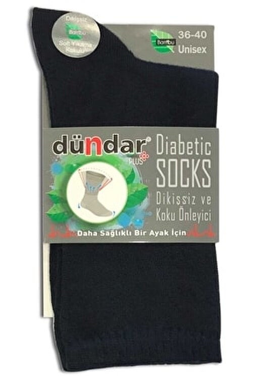 Dündar 3 Adet Kadın Bambu Diyabetik Çorap