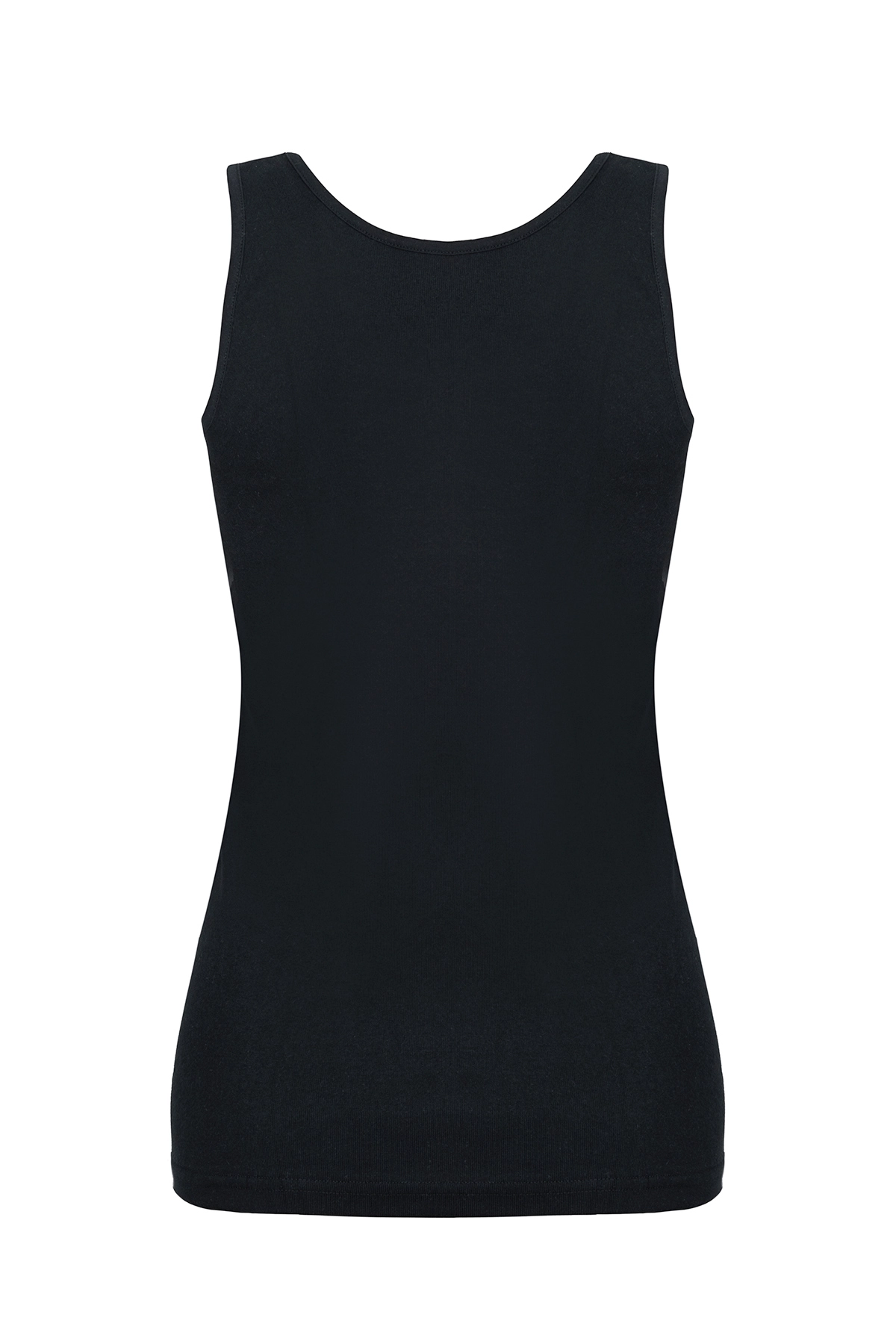 Şahin 6 Adet Kadın Ribana Askılı Siyah Atlet 30160