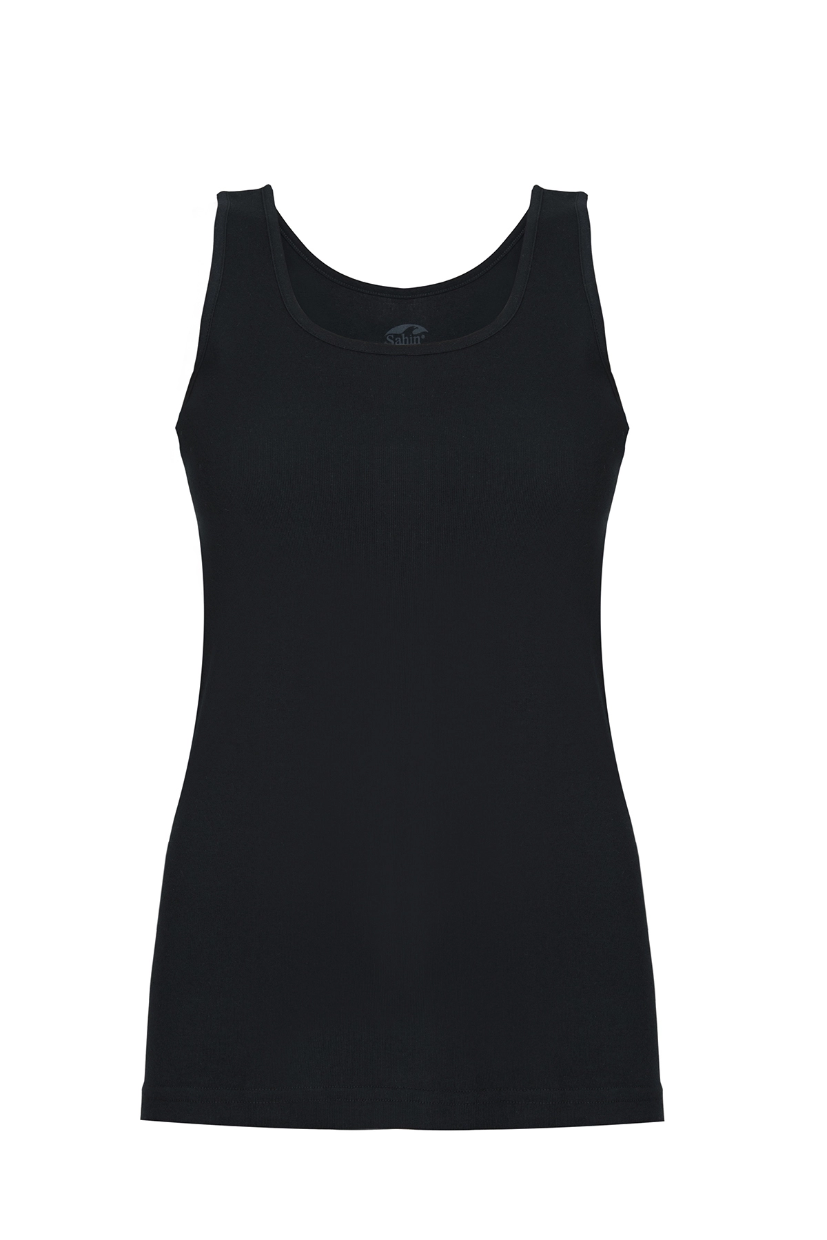 Şahin 6 Adet Kadın Ribana Askılı Siyah Atlet 30160