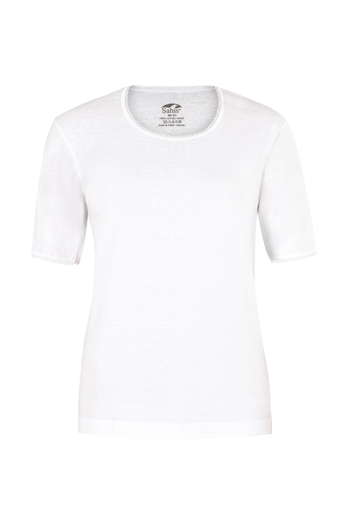 Şahin 6 Adet Kadın %100 Pamuk Yarım Kollu Fanila 30231