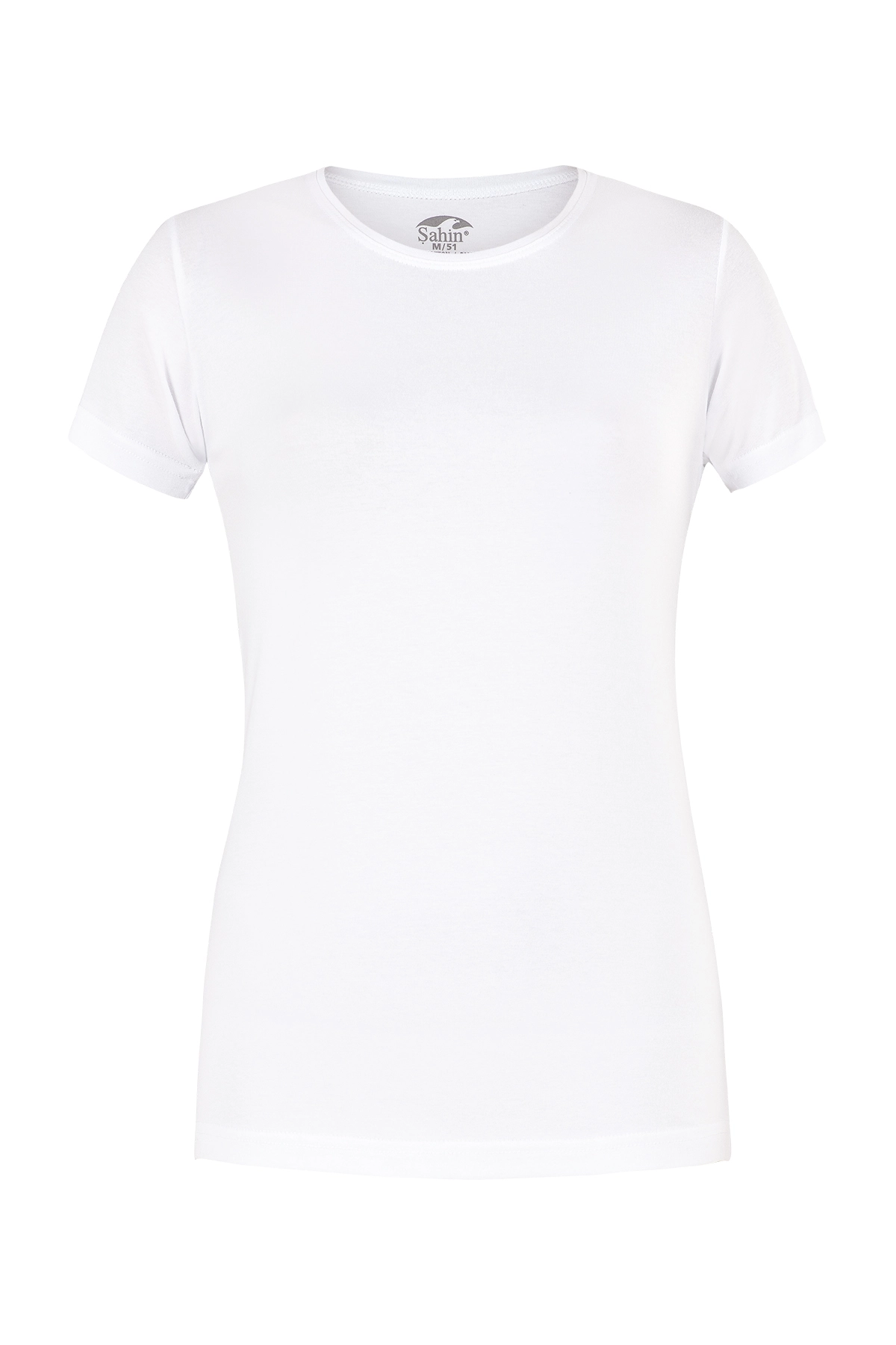 Şahin 6 Adet Kadın Pamuklu Likralı Kısa Kol Badi 30251