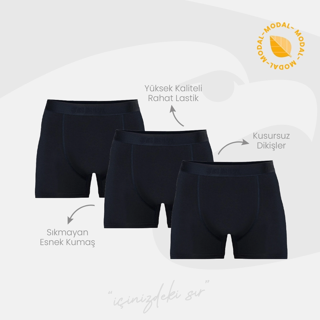 Şahin 6 Adet Erkek Modal Likralı Boxer 70055