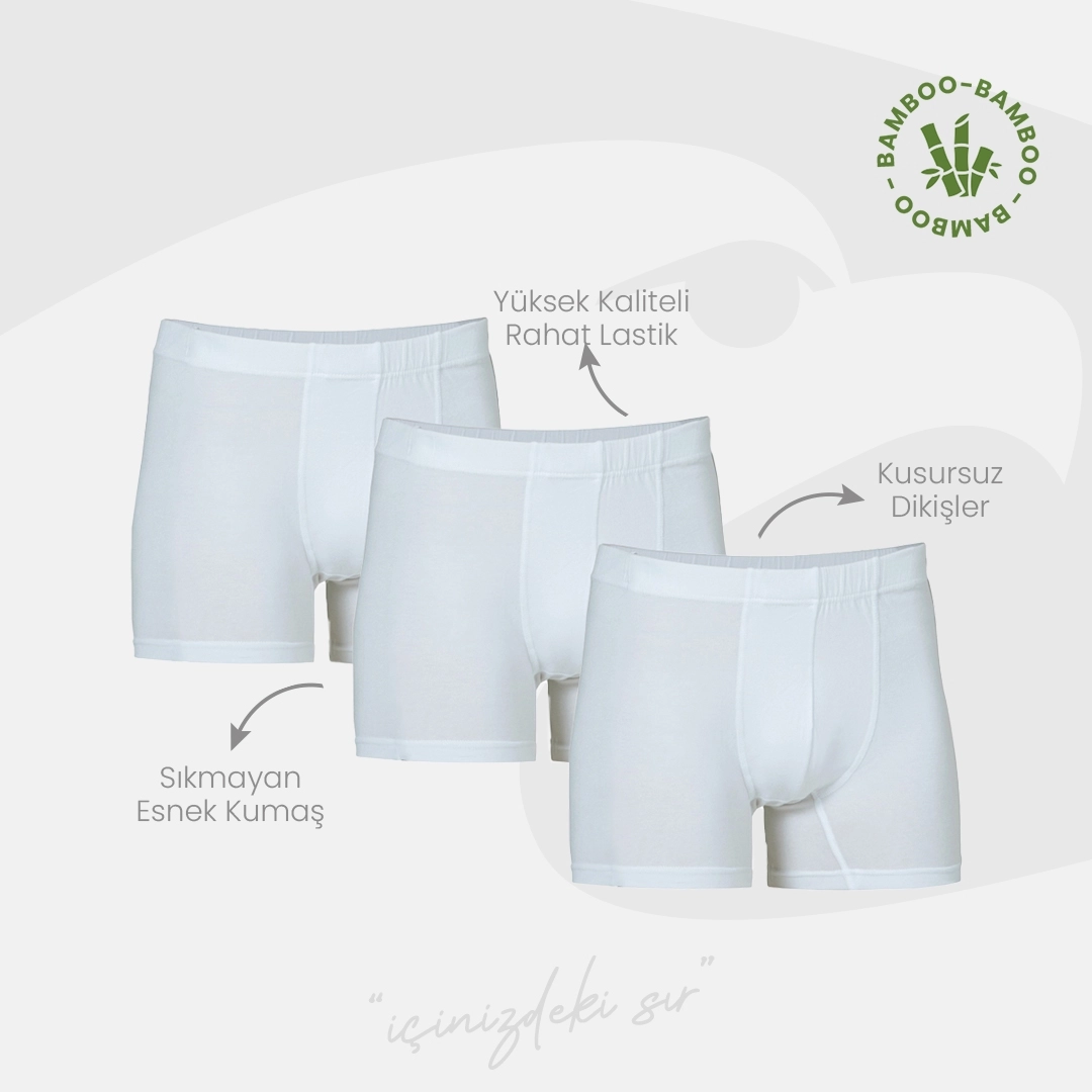Şahin 6 Adet Erkek Bambu Boxer Şort 70059