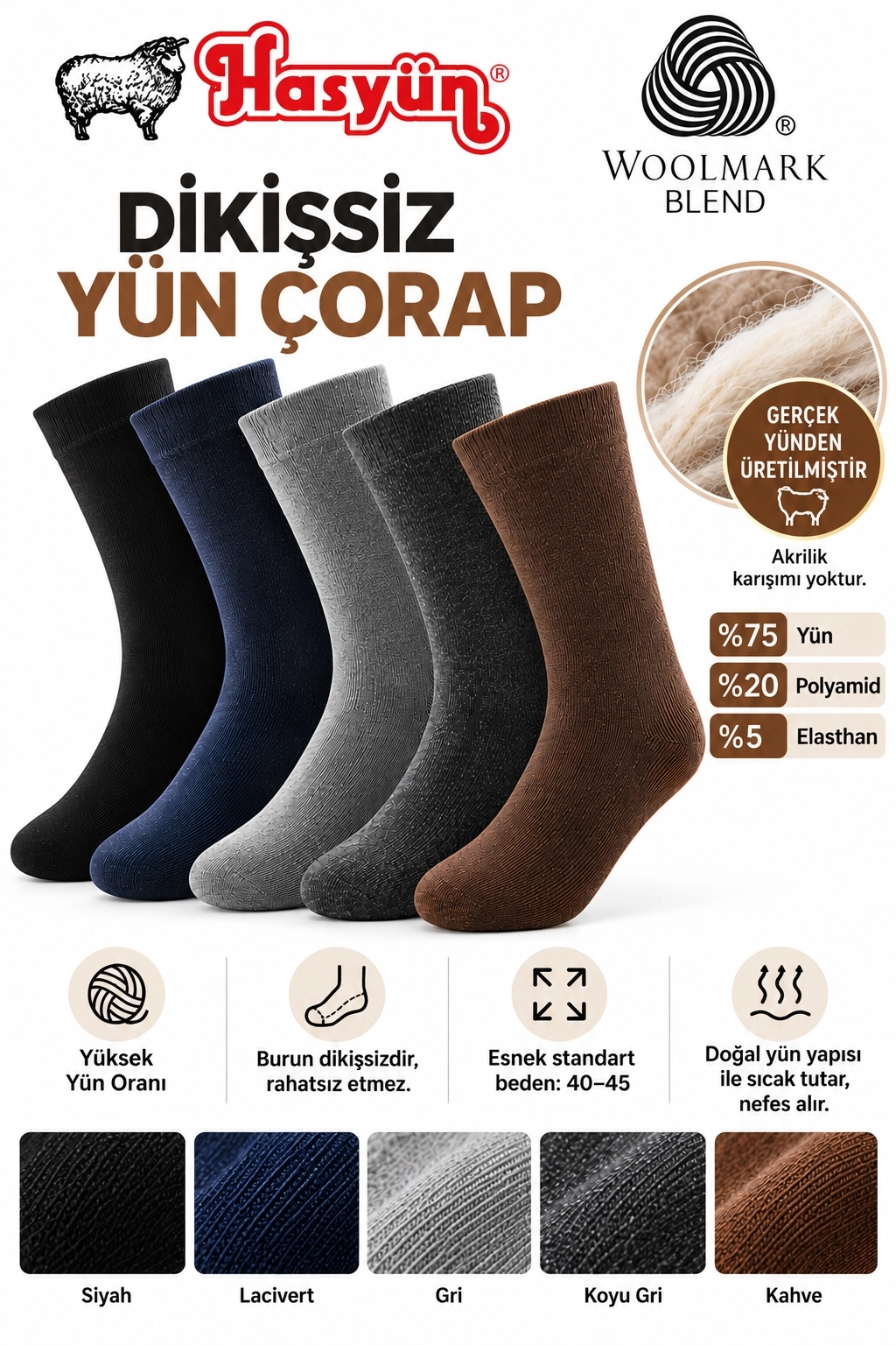 Hasyün Çorap 1 Düzine