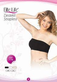 Elite Life Kadın Sünger Destekli Straplez Büstiyer