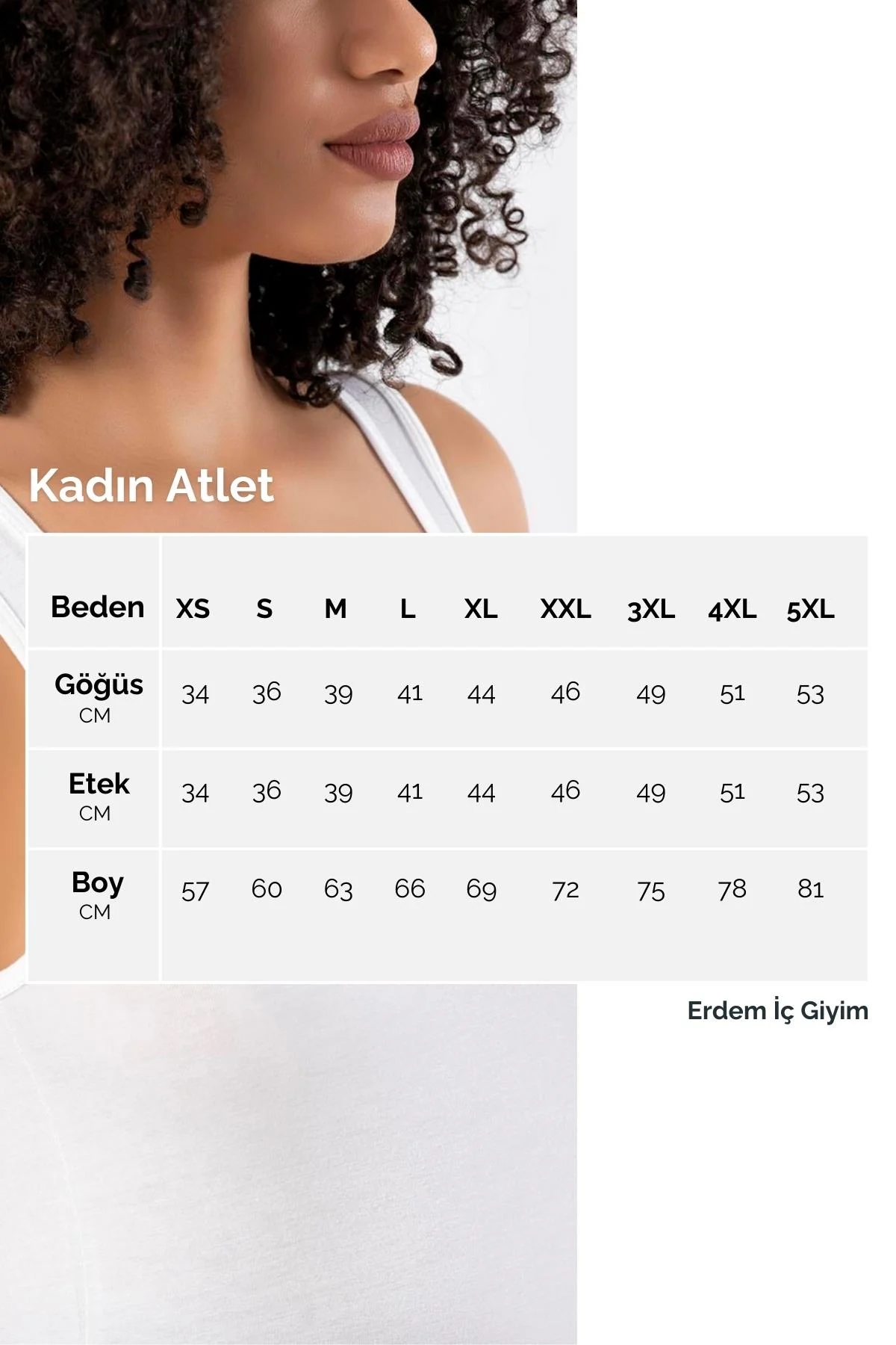 Erdem 6 Adet Geniş Askılı Ribana Atlet 2109
