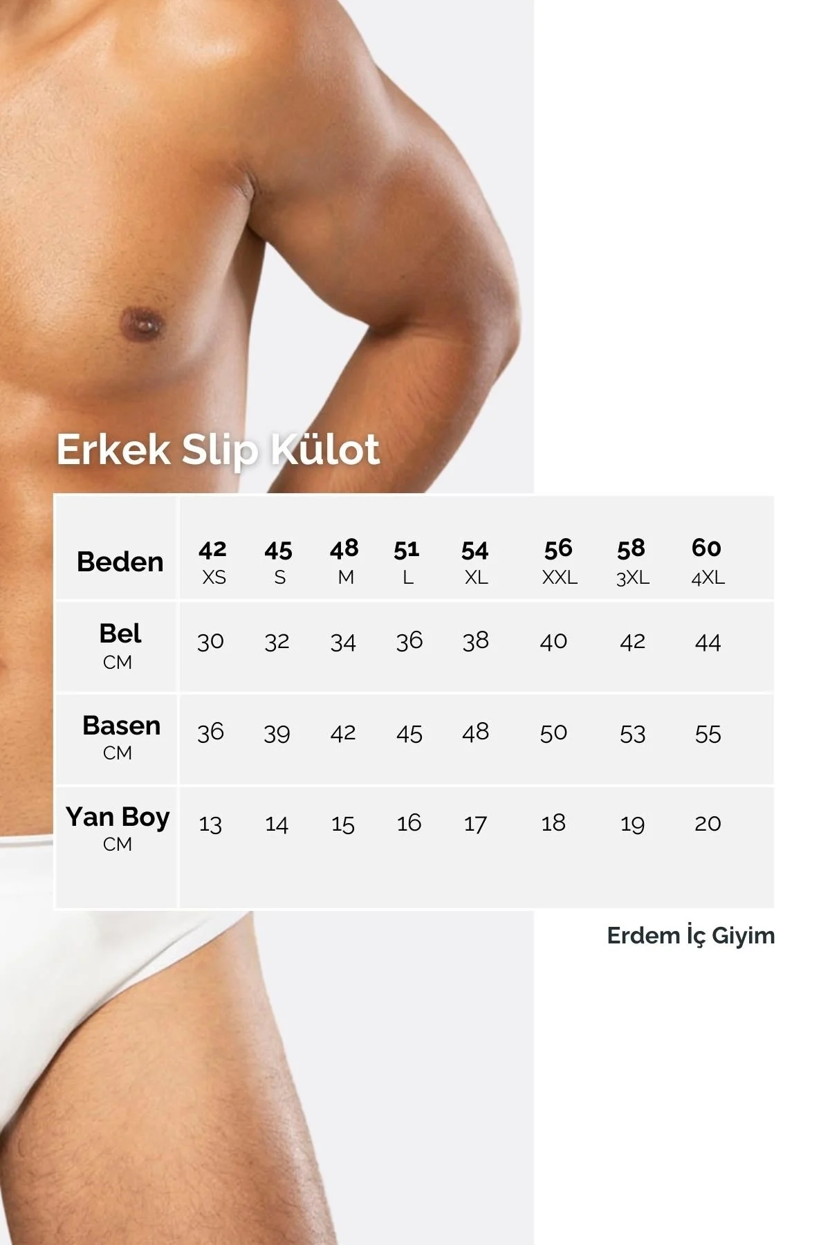 Erdem 6 Adet Gold Modal Slip Külot 1554