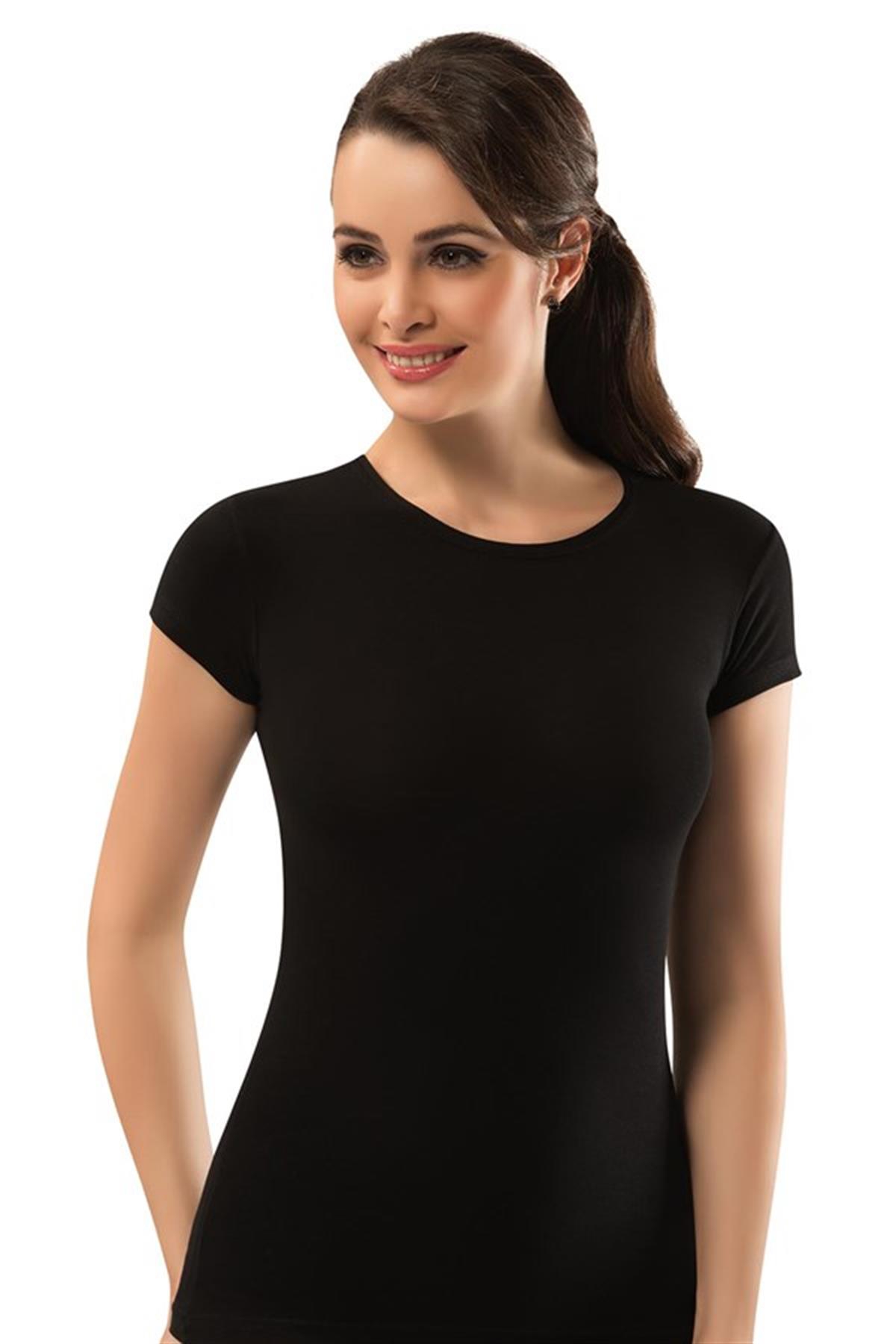 Erdem 6 Adet Kadın Bisiklet Yaka T-Shirt 2330 