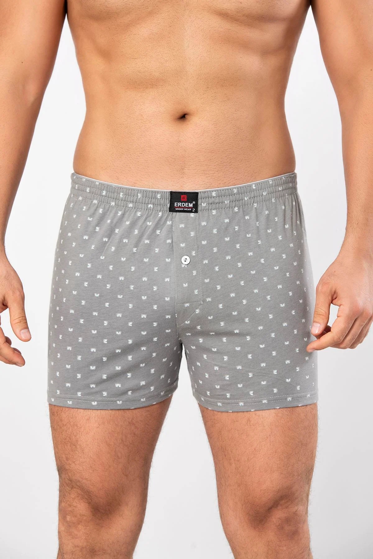 Erdem 6 Adet Karışık Desenli Penye Boxer 1400DSN