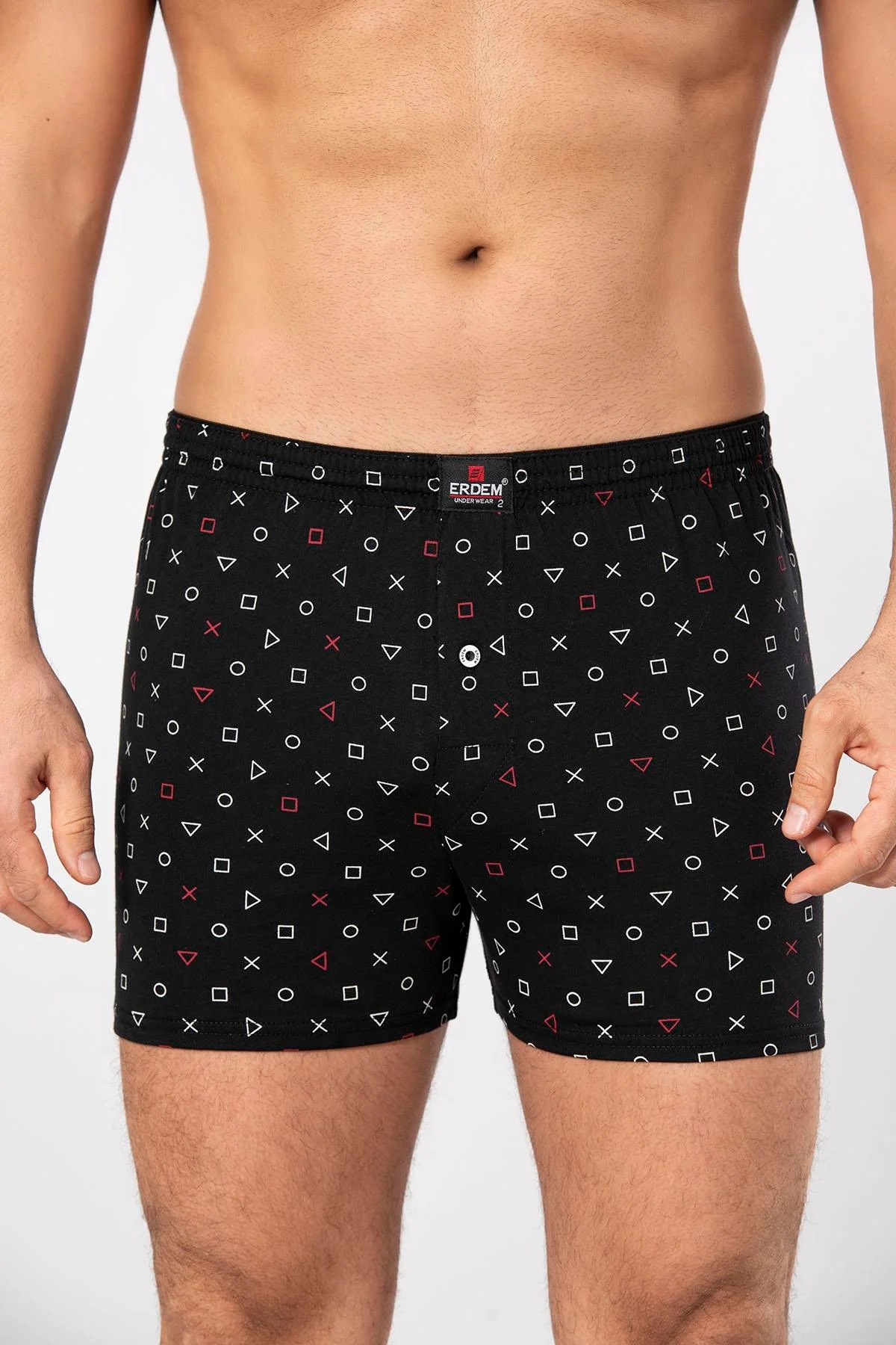 Erdem 6 Adet Karışık Desenli Penye Boxer 1400DSN