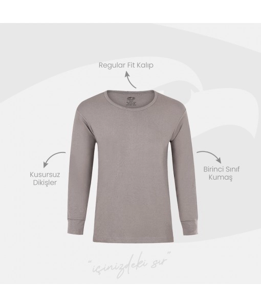 Şahin Erkek %100 Pamuk Uzun Manşetli İnterlok Üst İçlik