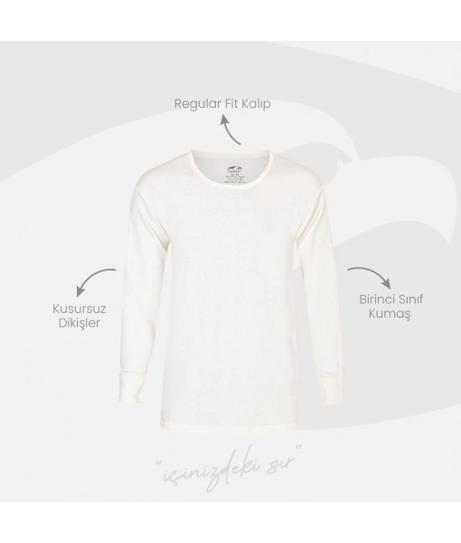 Şahin Erkek %100 Pamuk Uzun Manşetli İnterlok Üst İçlik