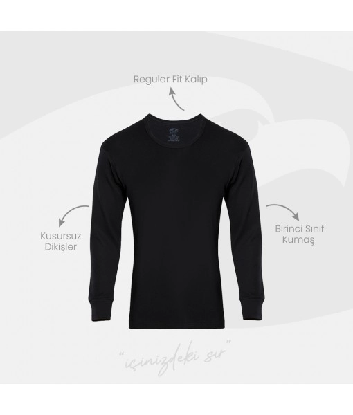Şahin Erkek %100 Pamuk Uzun Manşetli İnterlok Üst İçlik