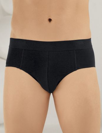 Şahinler Erkek Likralı Süprem Külot Slip Siyah ME063