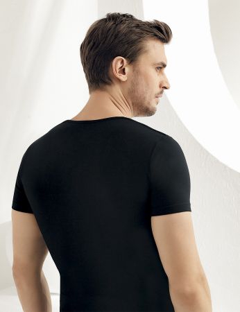 Şahinler Kısa Kollu Likralı Süprem Tshirt Siyah ME069