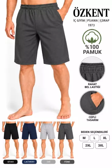 Özkent Erkek %100 Pamuk Şort Tek Alt