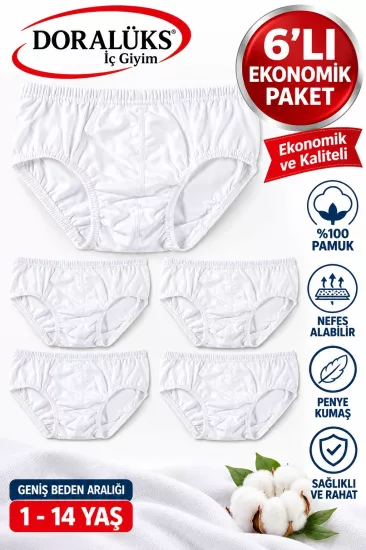 Doralüks 6 Adet Erkek Çocuk Slip Külot