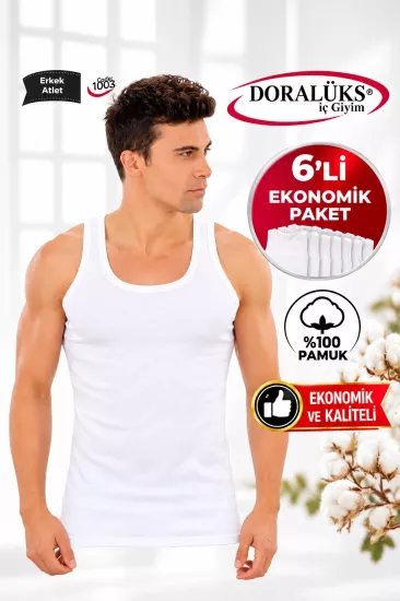 Doralüks 6 Adet Klasik Erkek Atlet