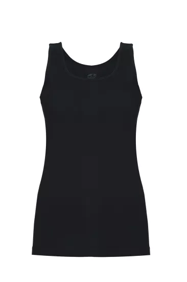 Şahin 6 Adet Kadın Ribana Askılı Siyah Atlet 30160