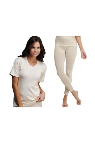 Hasyün Kadın %75 Yün Kısa Kol Ve Üst Uzun Tayt Set