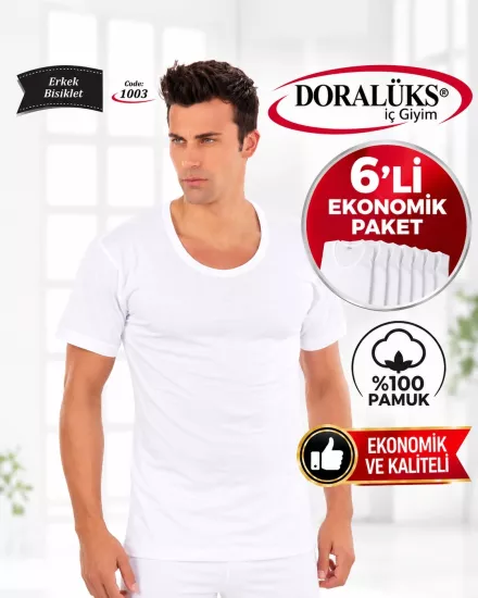 Doralüks 6 Adet Erkek Klasik Fanila
