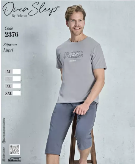 Poleren Erkek Kapri Pijama Takımı 2376