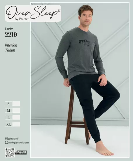 Poleren Erkek Pijama Takımı 2219